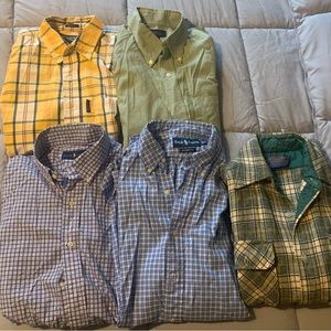 Five men’s shirts and one vest